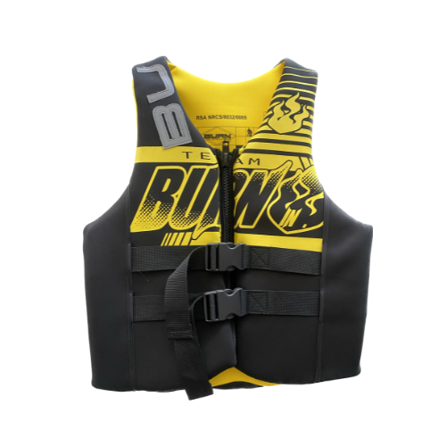 Burn LTD Ski Vest Yellow-Black Neoprene