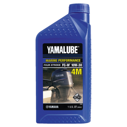 Yamalube 10W-30 4M Mineral FC-W Oil for Outboard 1 Liter