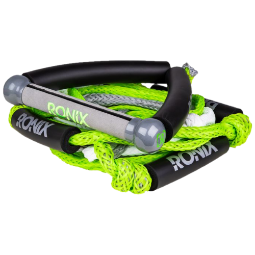 Ronix Bungee Wakesurf Rope with Handle (Green/Silver)