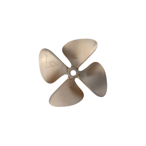 OJ Wake Pro V4 1821 15 x 13.5 4 Blade Nibral Inboard Propeller Splined Bore