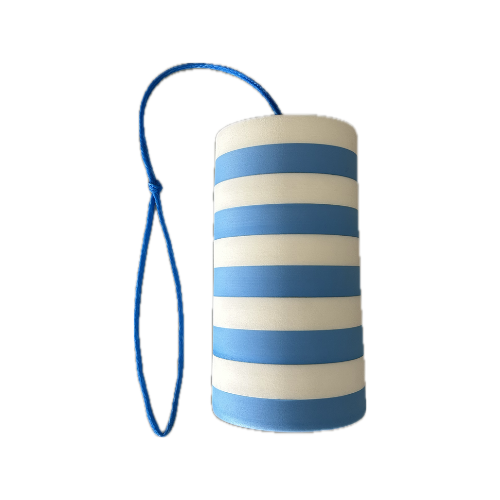 Large Round White and Blue Boat Foam Fender