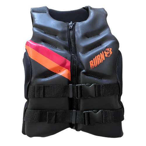 Burn Magneto Neoprene Life Jacket Black Red/Orange